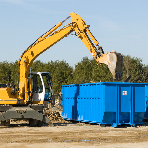 are there any restrictions on where a residential dumpster can be placed in Henderson Nebraska